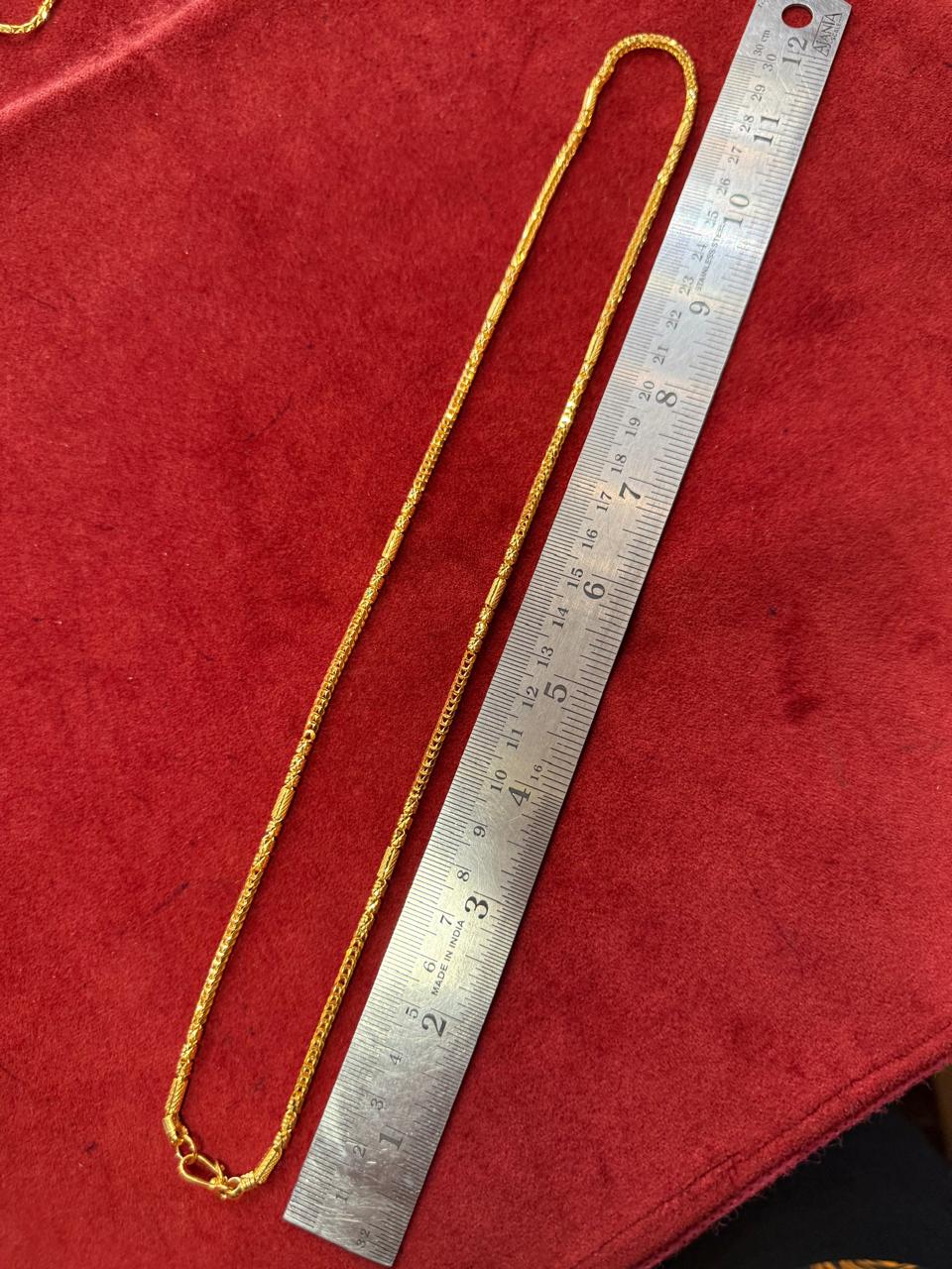 22k Box Style Custom Unique Chain